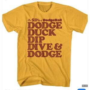 80's tees 5 D's Dodgeball Tee shirt Size Large